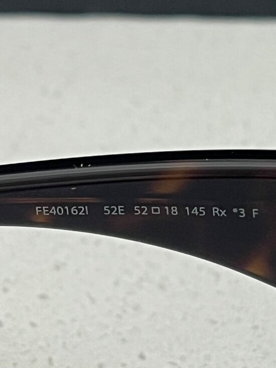 FENDI Roma FE401621 52E  52MM Square TURQUOISE BROWN Sunglasses main image 8